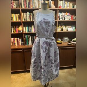 NWT Elegant Floral Lavender Cocktail Dress 16 XK